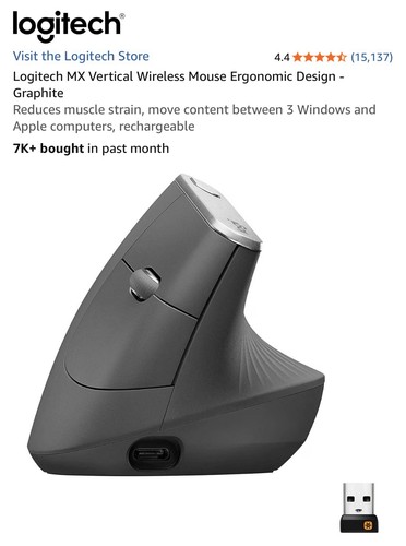 Logitech vertical advanced - logitech,